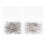 Épingles Couture Droites Blanches Têtes Décoratives Durables 9