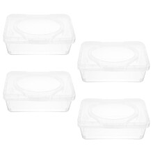 4 stuks babydoekjesdispenser, navulbare houder