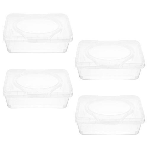 4 stuks babydoekjesdispenser, navulbare houder