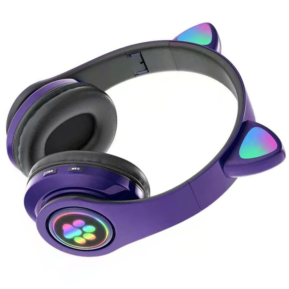 (Purple) Glow Headset Wireless Earstud Gaming Supplies Compact Size Functional-image-OPC-PKRZTBD-NEW