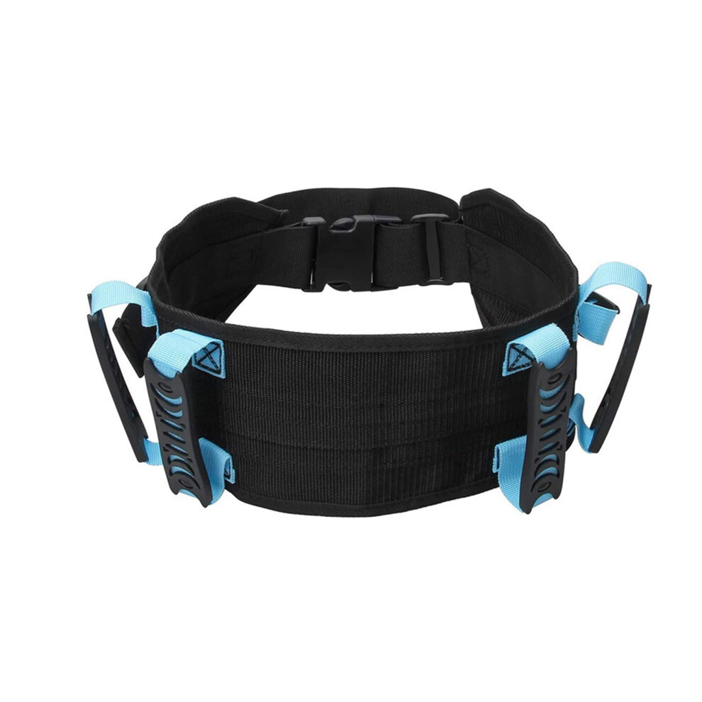 Gait Belt Safe Adjustable Wheelchair Seat Belt For Patient Transfer, 6 Transfer Handles, Waist Traction Belt (B)