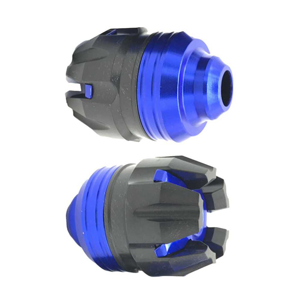 Motorcycle Front Fork Frame Sliders Universal Fit For Most Motorcycles And Scooters Wheel Crash Protector Blue 9084446118025