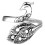 2Pcs Silver DIY Metal Sewing Wiper Rings Knitting Loop Accessories 1
