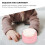 6 pcs baby body powder box with puff, portable empty container 8