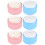 6 pcs baby body powder box with puff, portable empty container 9