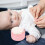 6 pcs baby body powder box with puff, portable empty container 3