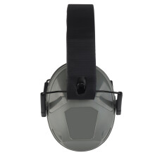 shooter headset with noise reduction and collapsible design