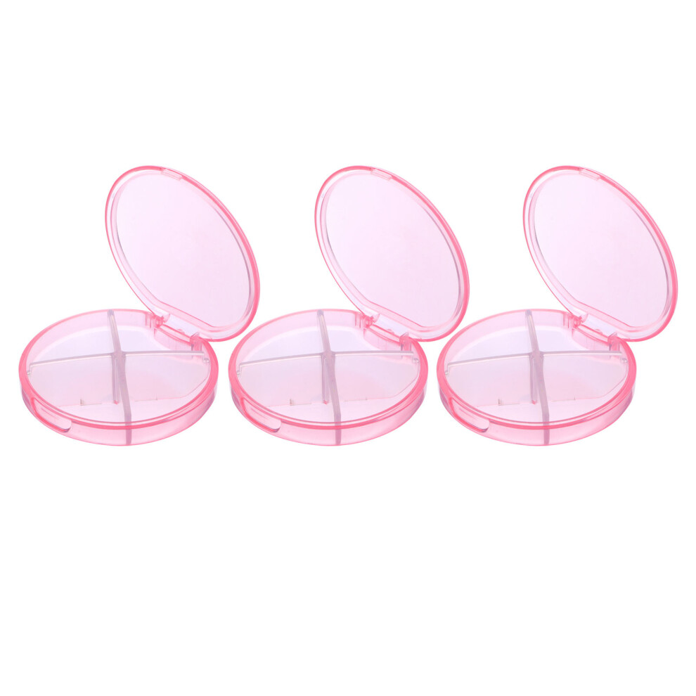 Inoomp 3Pcs Case Daily Organizer Travel Medicine Storage Container