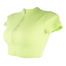 dames t-shirt met ritssluiting