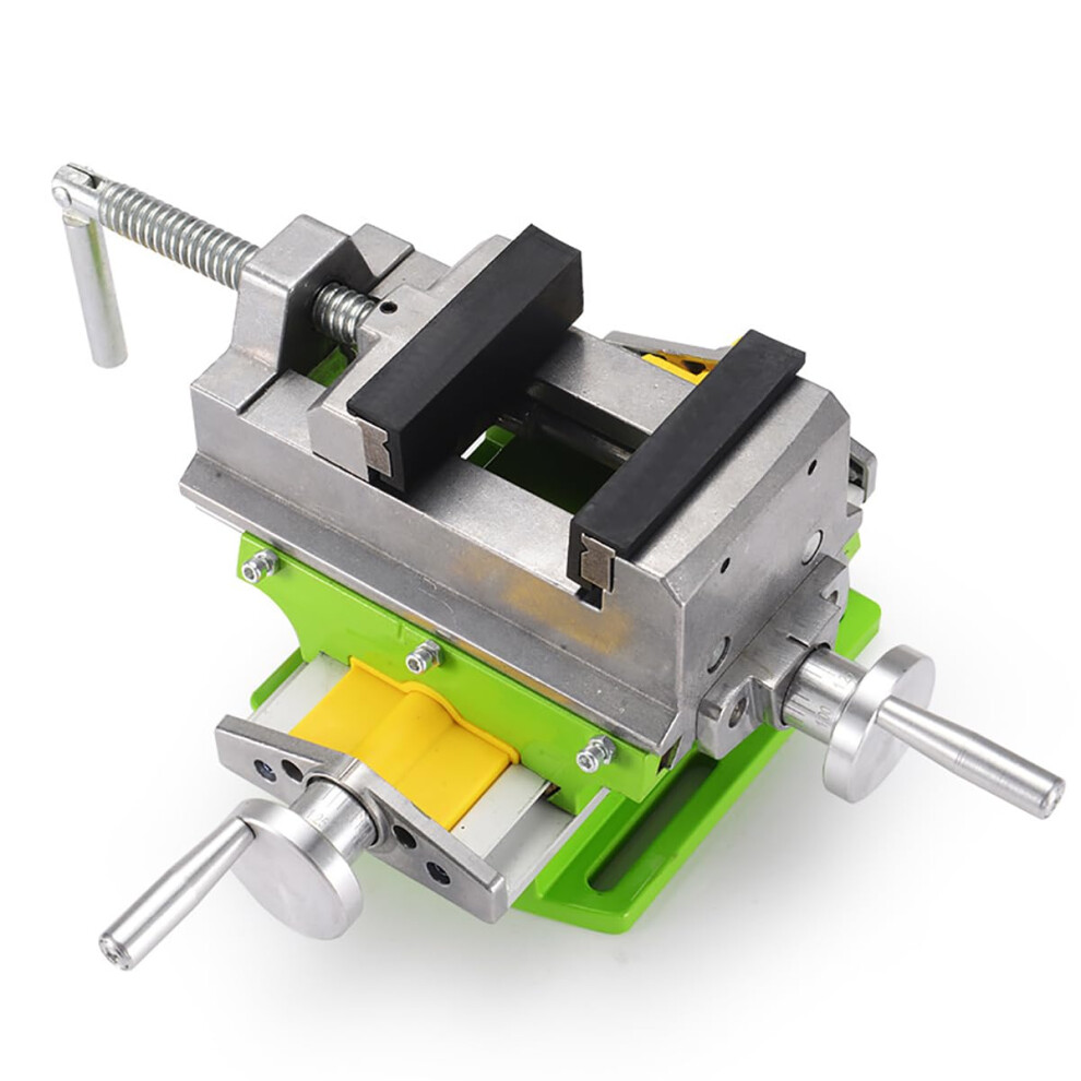 Bench Vise For Drilling, Drill Press Clamp Vise, Adjustable 2-Jaw X-Y Compound Cross-Slide Milling Vise 9016109113092