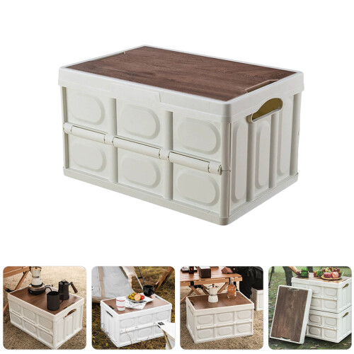 Collapsible Storage Box With Lid Folding Organizer Bin 2