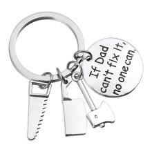 father's day gift keychain with mini tools for dad from daughter son