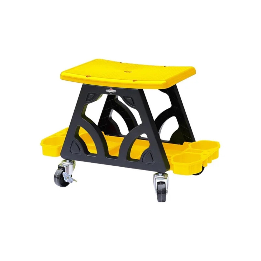 Workshop Stool Car Creeper Stool Mobile Creeper Seat Mechanic Chair For Wax Polishing Projects Shop Seat Yellow 9354506963385