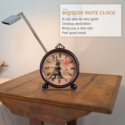 Vintage Alarm Clock Decorative Bedside Tabletop Clock 1