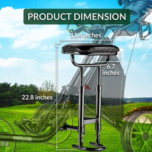 Caddytek Assento Removível CaddyLite EZ, Apenas Assento, Preto 2
