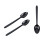 100pcs black in individual packages 9