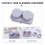 1pc Portable Lens Case Electric Cleaner Lens Container (Grey) 6