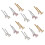 24pcs nose piercing studs bone diamond rings for women 9