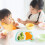 set kinderdienblad bamboevezel met , ingedeeld peuters 3