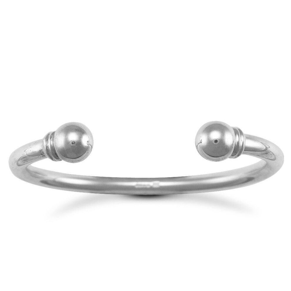 Jewelco London Silver Torque Ladies Bangle Bracelet 5mm - ABG018