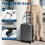 Coolife Luggage Expandable(only 28"") Suitcase PC+ABS Spinner Built-In 4