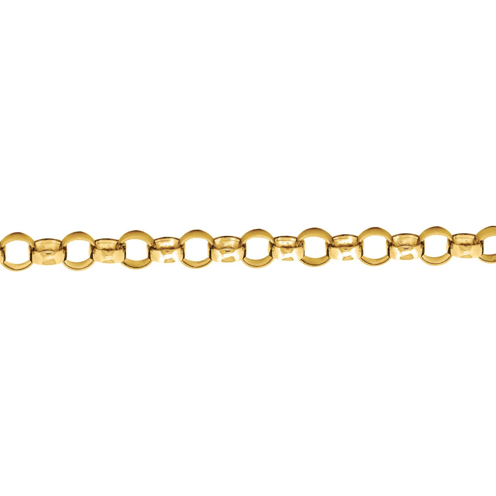 Jewelco London Mens Gold Plated Sterling Silver carved Plain Bracelet 9mm 8.5 inch - ACN002H-GP-8