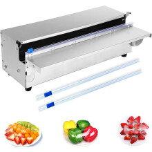 Manual Stretch Film Wrapper Commercial Film Dispenser 30cm Wide Film 2 Knives For Supermarkets Restaurants Hotels