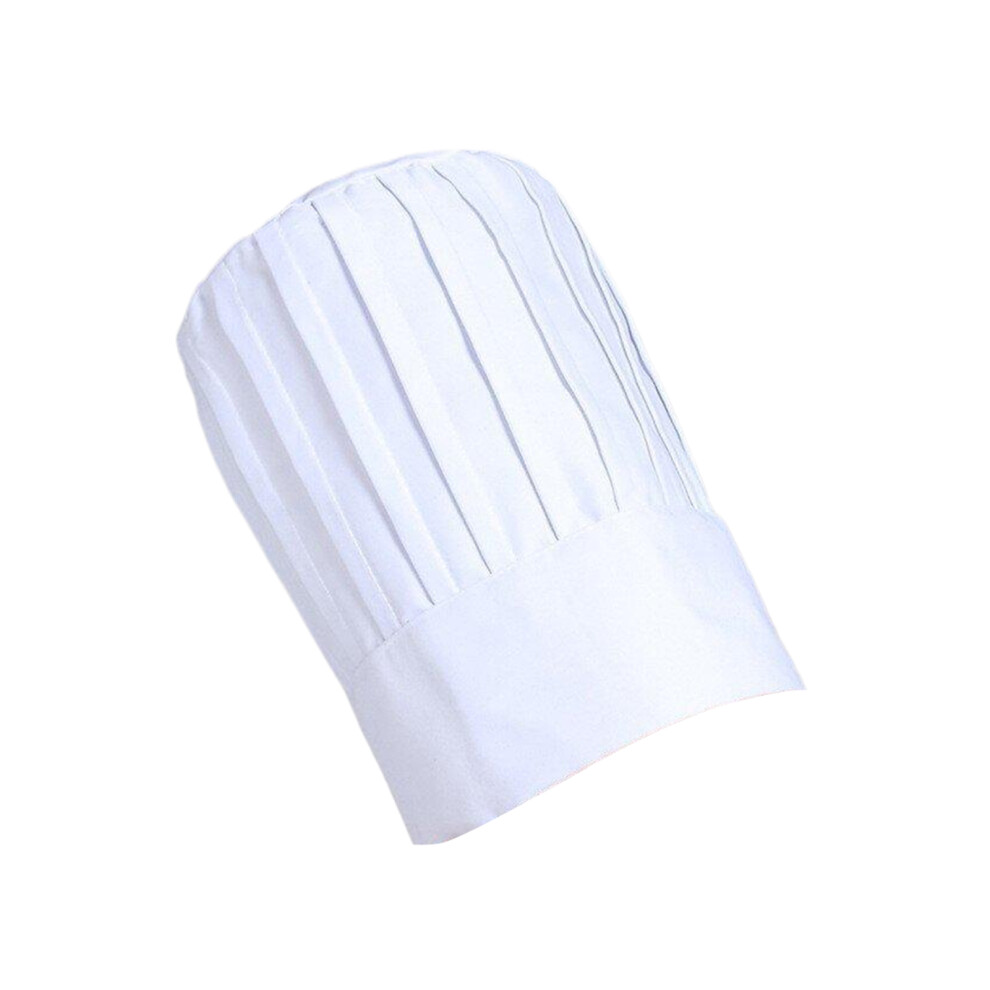 (white) Wrinkled High Forchef Hat With Adjustable Elastic Band For Comfort-image-OPC-PKS2DTV-NEW
