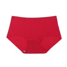 damen nahtlose slips mittelhohe taille atmungsaktiv komfortabel rot xl
