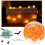 Living And Home Halloween Pumpkin LED String Lights Battery Operated Decor 20 Lights 5