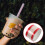 1 roll stickers for beverage and coffee cup sealing 2