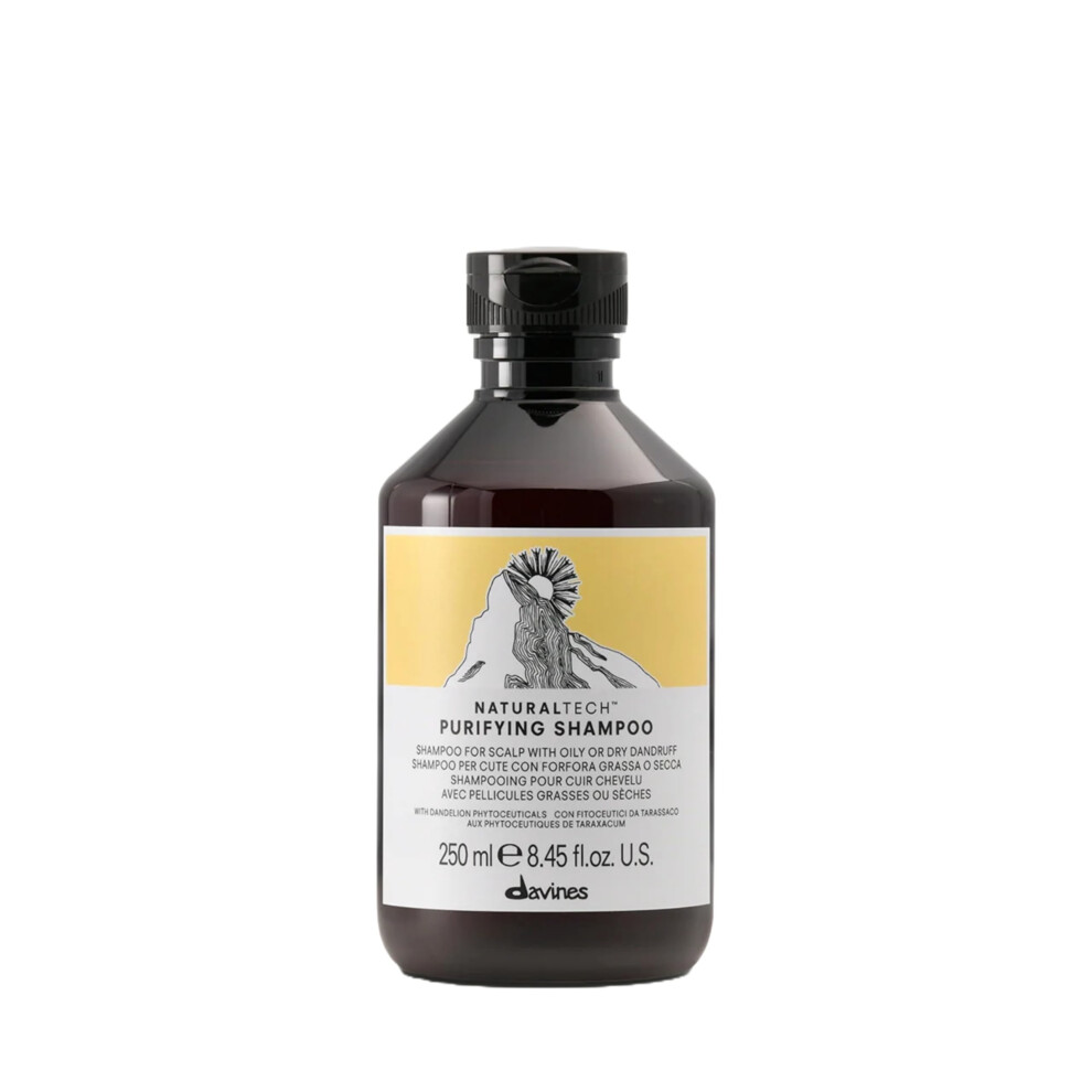 Davines Naturaltech Purifying Shampoo Anti-Dandruff Protection While Gently Cleansing And Clarifying 8.45 Fl. Oz.