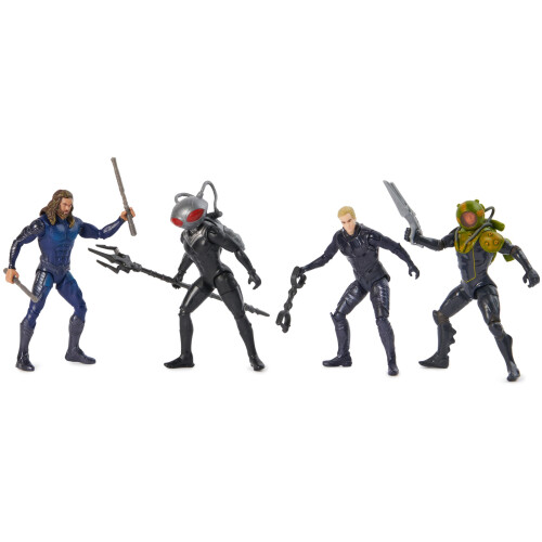 DC Comics DC Comics Aquaman Vulkanisch Eiland Pack (Amazon Exclusief), 4 Actiefiguren met Accessoires