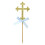 24 cake toppers glitzer mit blauer schleife 3