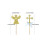 24 cake toppers glitzer mit blauer schleife 4