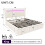 King Upholstered Bed Frame with LED Channel, Beige 2