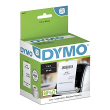 Etiquetas Contínuas DYMO LW Autênticas, Para Impressoras LabelWriter, 2-1/4" x 300 Pés, 1 Rolo