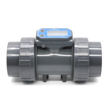 Digital Flowmeter High Flow Capacity With Clear LCD Display For Swimming Pool Water Treatment Liquid Measurement
