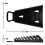 Ernst Manufacturing Gripper Reverse Wrench Organizer 8 Tool Black 3
