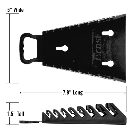 Ernst Manufacturing Gripper Reverse Wrench Organizer 8 Tool Black 2