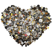ESOCA 650 pcs butoane metalice butoane de bronz din bronz din plastic Butoane n vrac a aurului ?i argintului pentru me?te?uguri butoane de aur a
