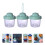 1 set draagbare 3-laags stapelbare melkpoederdoos 3