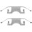 MBA1640 Rear Brake Pad Fitting Kit For Replacement Spare Braking Component 5