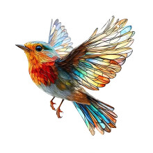 Hummingbird Sun Catchers For Windows, Acrylic Bird Ornament, Stained Glass Kit, Garden Bird Ornaments
