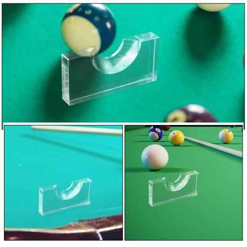 2 transparente positionsmarkierer für billardtisch, trainingshilfe 2
