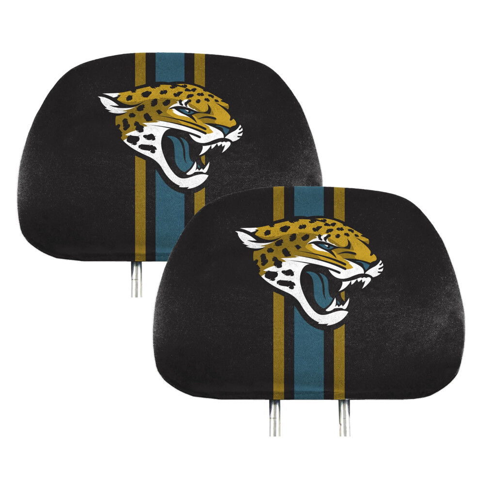 Fanmats 62015 Jacksonville Jaguars Printed Head Rest Cover Set - 2 Pie 681620175141