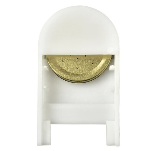 2pcs beehive entrance feeder with perforated lid plastic (white) 1