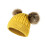 dubbele pompom kindermuts gebreid haakmuts winter ( ) 1