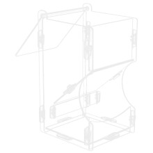 Witte Acryl Automatische Voeder Voor Kleine Huisdieren, Hangend