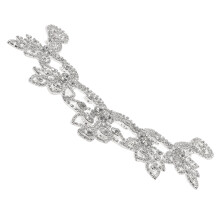 1Zilveren Rhinestone Kledingpatch Met Lijm Naaien